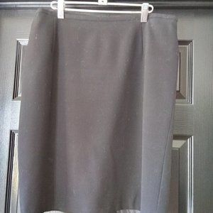 Black knee length skirt